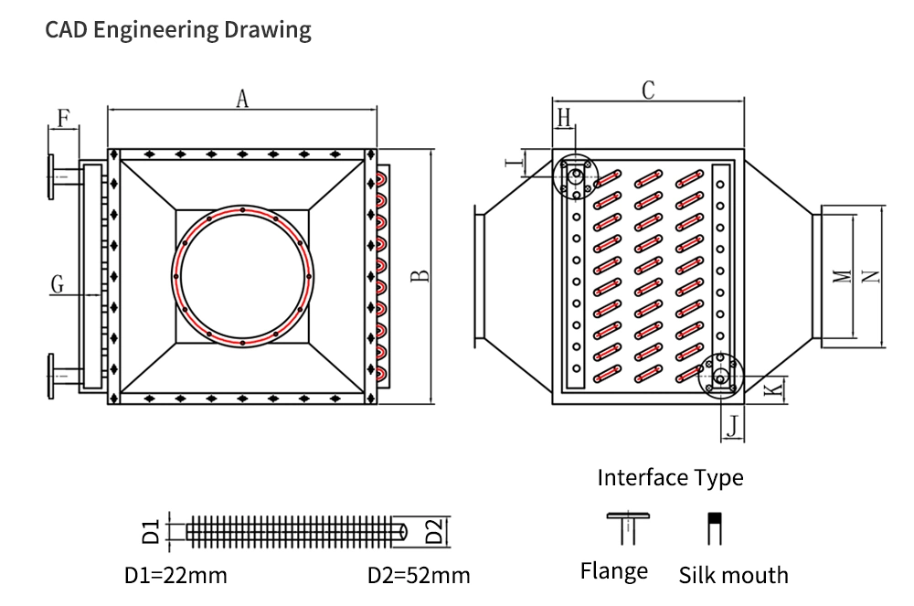 Hot Water Steam Boiler Fin Tube Economizer for Waste Gas